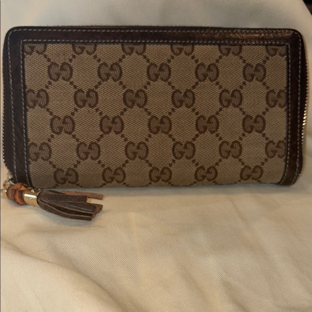 Brown Monogram Zip Wallet - Picture 2 of 3